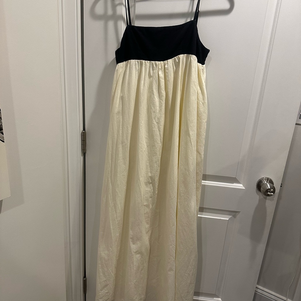 Commense Black and Cream Maxi Dress